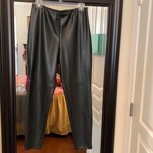 Lisa Rinna Collection Faux Leather Leggings.